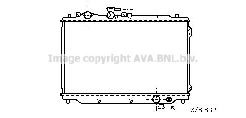 AVA QUALITY COOLING Радиатор, охлаждение двигателя MZ2050